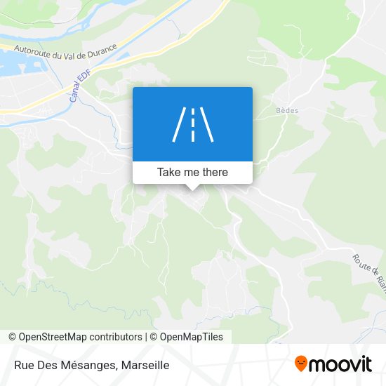 Rue Des Mésanges map