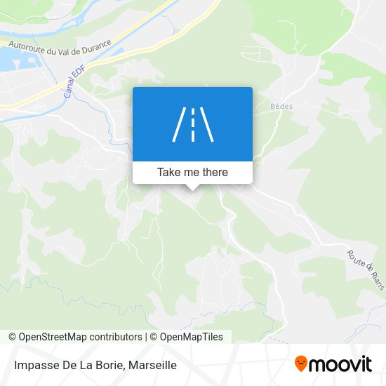 Impasse De La Borie map
