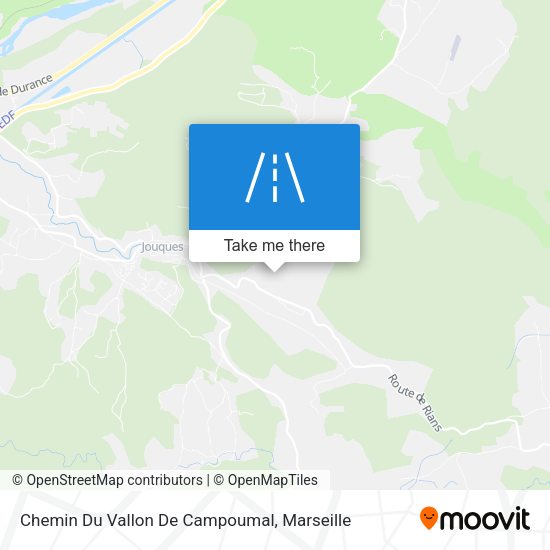 Chemin Du Vallon De Campoumal map