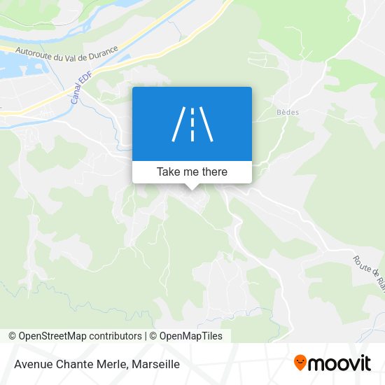 Avenue Chante Merle map