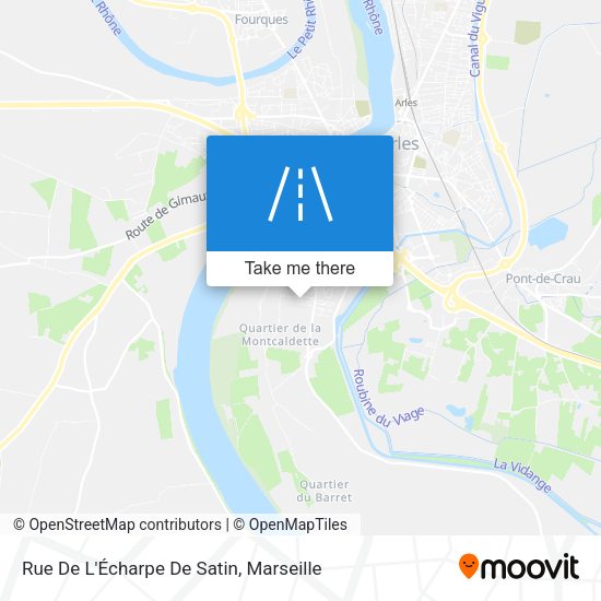 Rue De L'Écharpe De Satin map