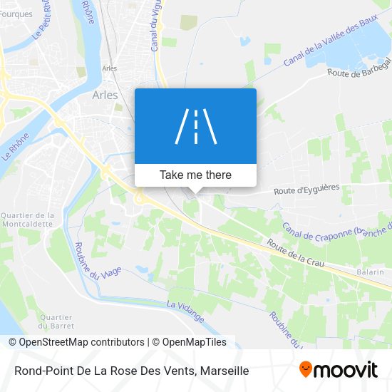 Rond-Point De La Rose Des Vents map