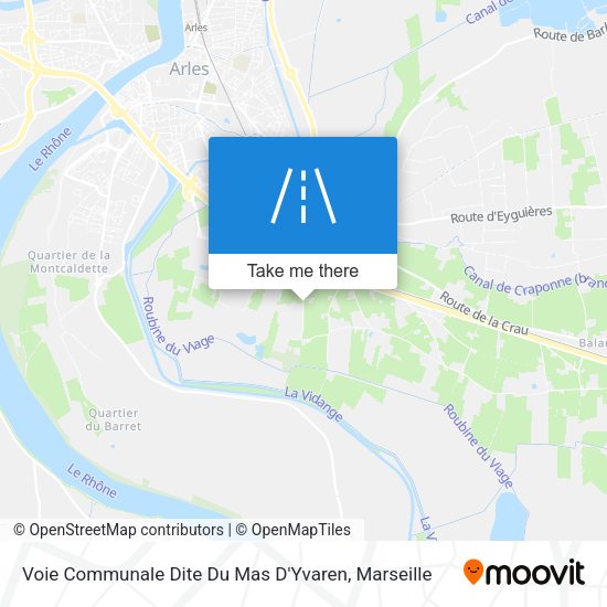 Voie Communale Dite Du Mas D'Yvaren map