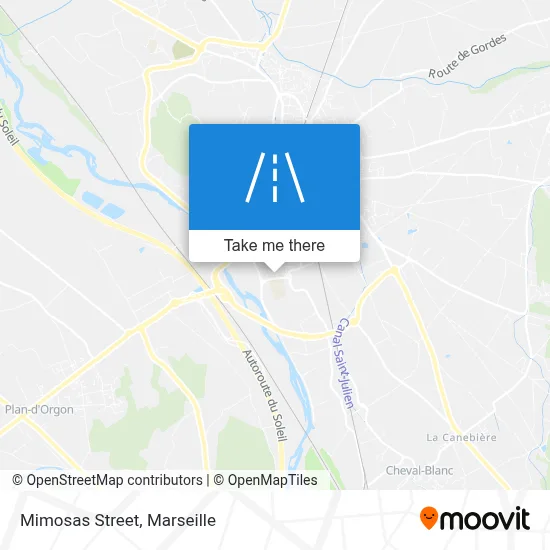 Rue Des Mimosas map
