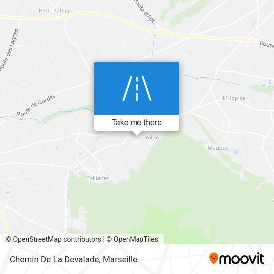 Chemin De La Devalade map