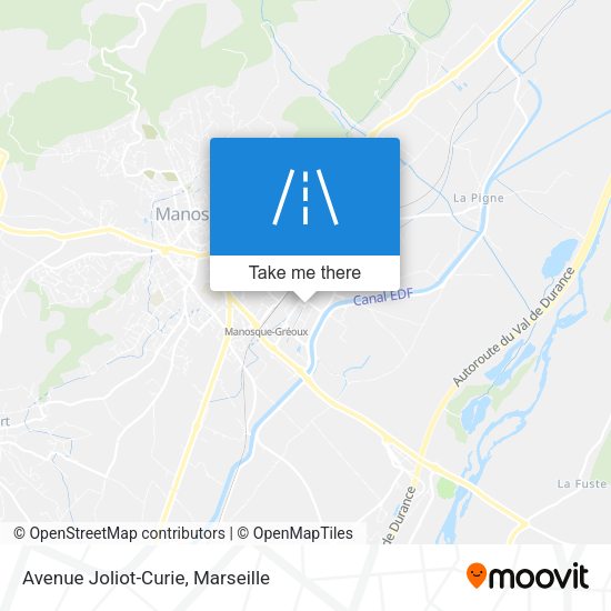 Avenue Joliot-Curie map