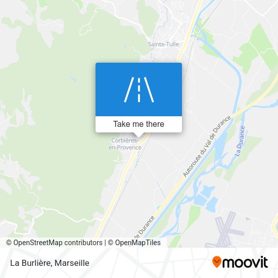La Burlière map