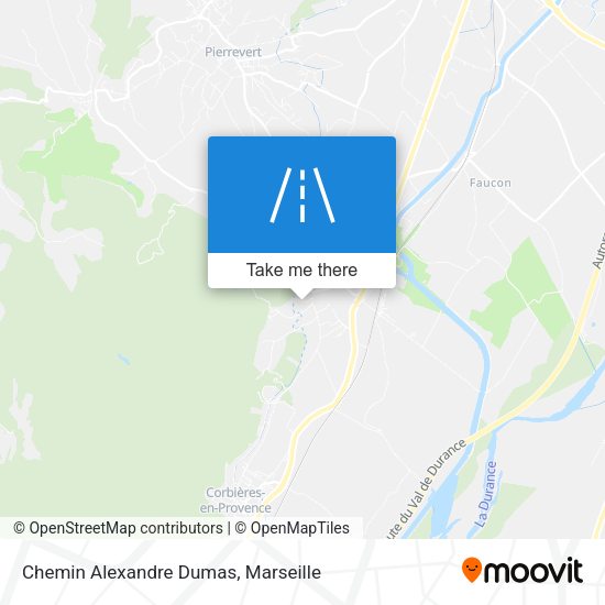 Chemin Alexandre Dumas map