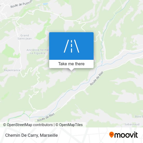 Chemin De Carry map