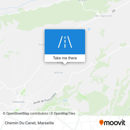 Chemin Du Canet map