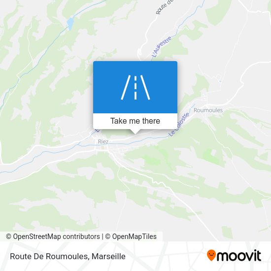 Route De Roumoules map