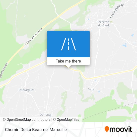 Chemin De La Beaume map