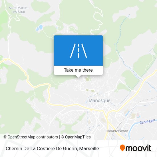 Chemin De La Costière De Guérin map