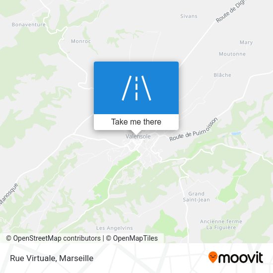 Rue Virtuale map