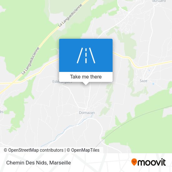 Chemin Des Nids map
