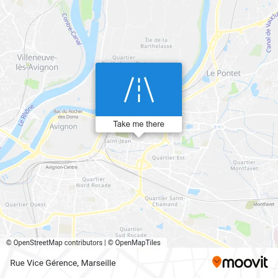 Rue Vice Gérence map