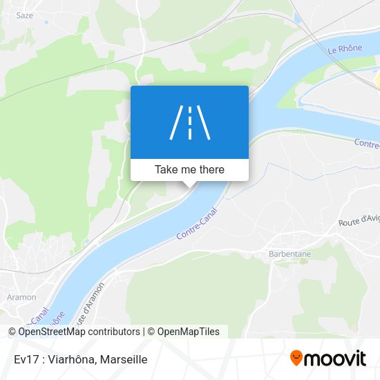 Ev17 : Viarhôna map