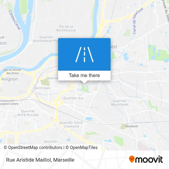 Rue Aristide Maillol map