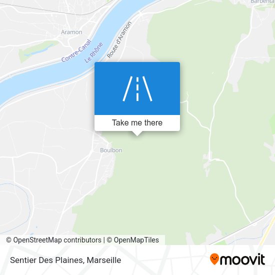 Sentier Des Plaines map