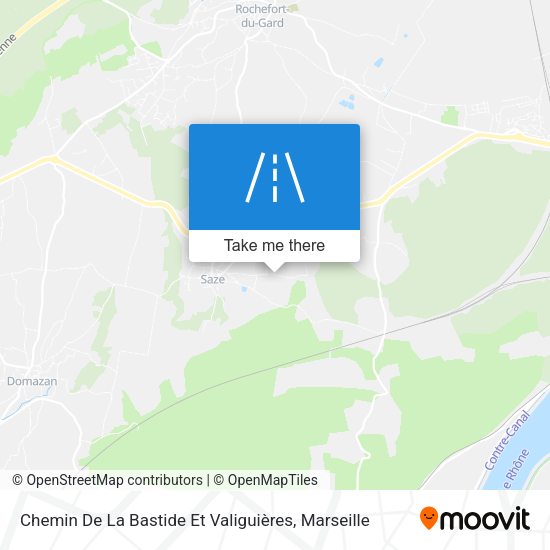 Chemin De La Bastide Et Valiguières map