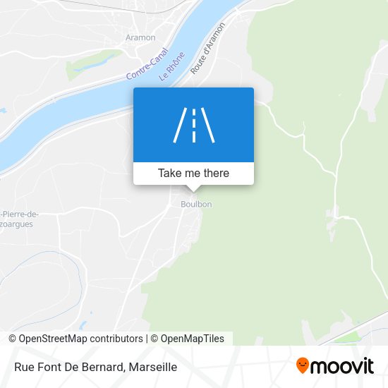 Rue Font De Bernard map