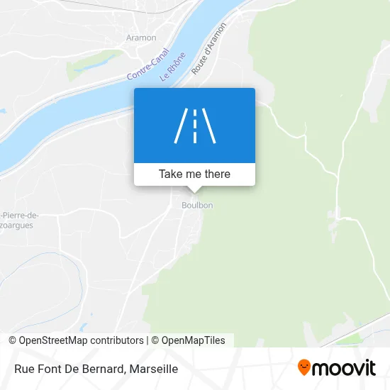 Rue Font De Bernard map