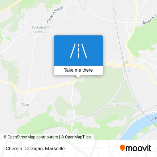 Chemin De Gajan map
