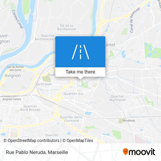 Rue Pablo Neruda map