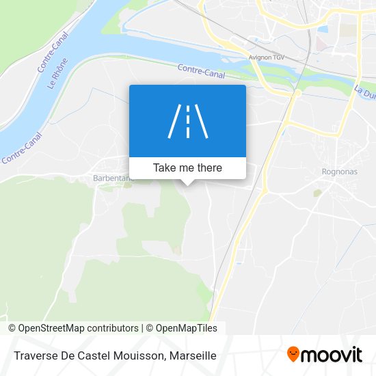 Traverse De Castel Mouisson map