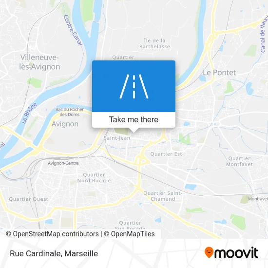 Rue Cardinale map