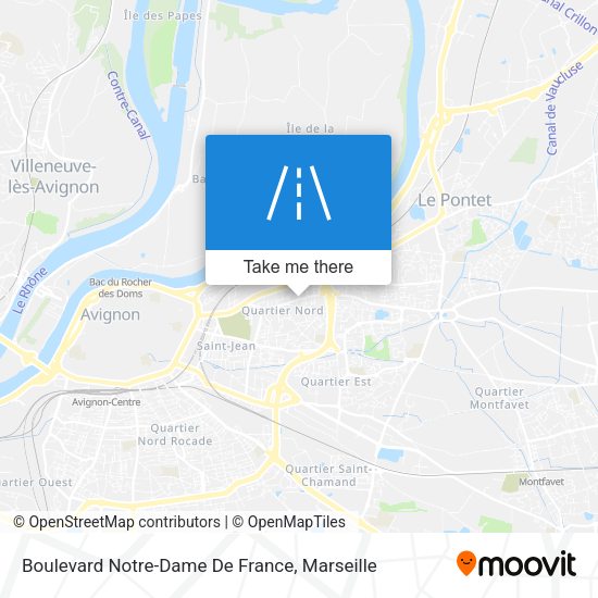 Boulevard Notre-Dame De France map