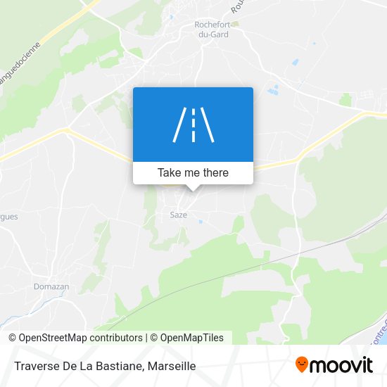 Traverse De La Bastiane map