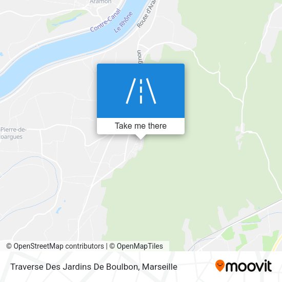 Traverse Des Jardins De Boulbon map