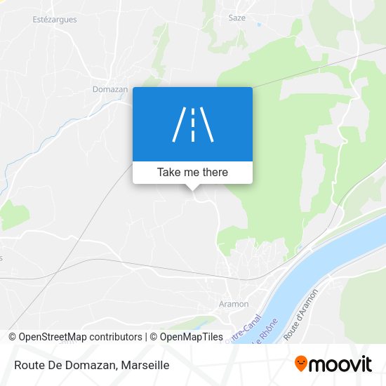 Route De Domazan map