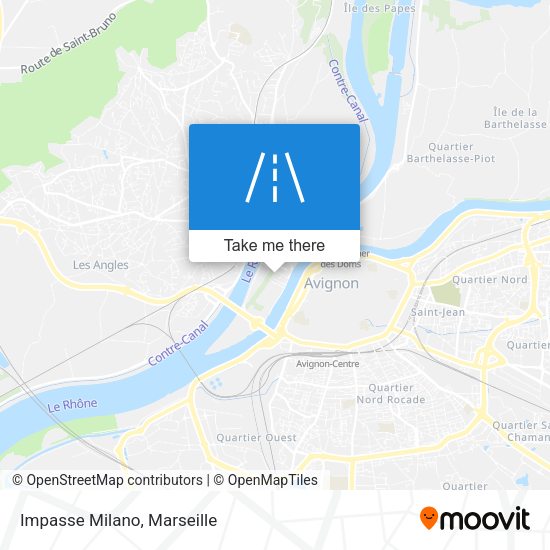 Impasse Milano map
