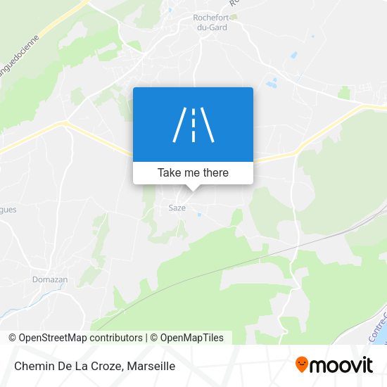 Chemin De La Croze map