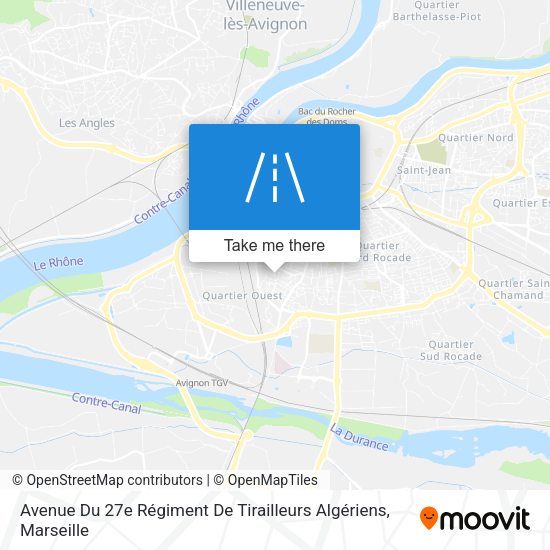 Avenue Du 27e Régiment De Tirailleurs Algériens map