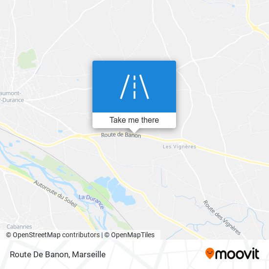 Route De Banon map