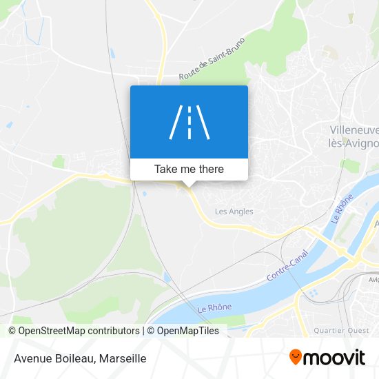 Avenue Boileau map