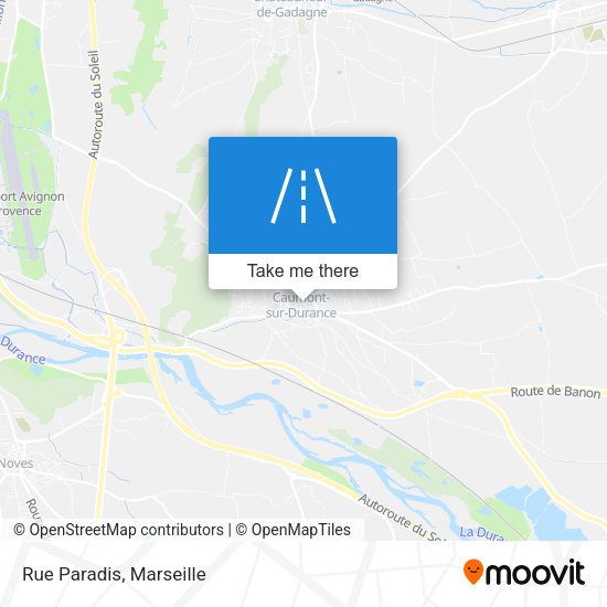 Rue Paradis map