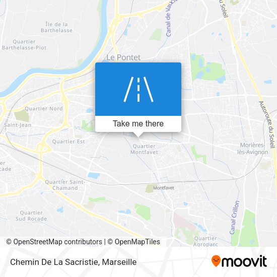 Chemin De La Sacristie map