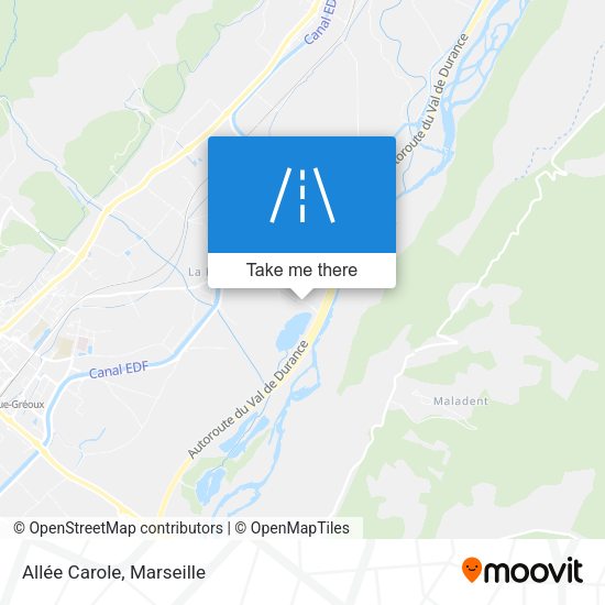 Allée Carole map