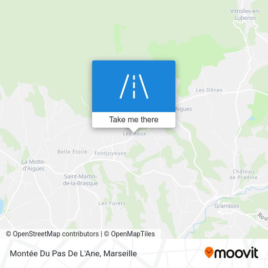 Montée Du Pas De L'Ane map