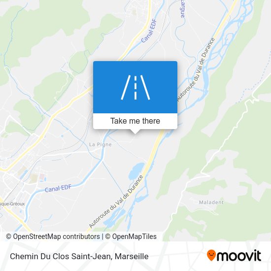 Chemin Du Clos Saint-Jean map