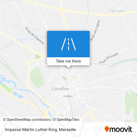 Impasse Martin Luther King map