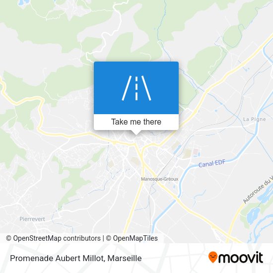 Promenade Aubert Millot map
