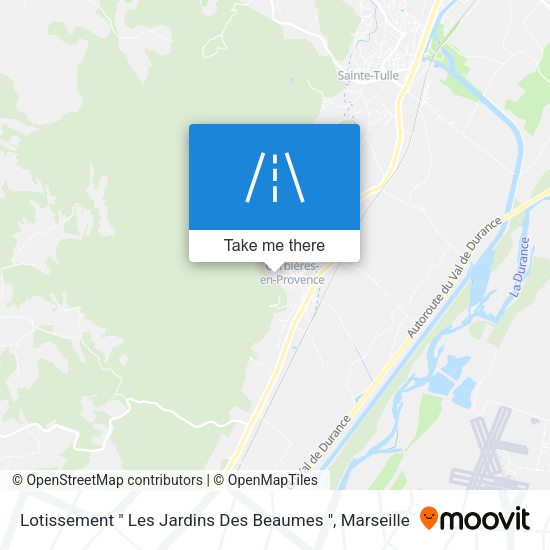 Lotissement " Les Jardins Des Beaumes " map