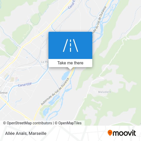 Allée Anaïs map