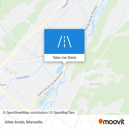 Allée Anaïs map