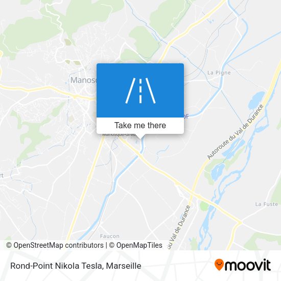 Rond-Point Nikola Tesla map
